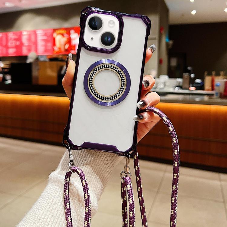 Traveler Crossbody Lanyard MagSafe Four-corner TPU Clear Phone Case, For iPhone 14 Plus, For iPhone 14, For iPhone 14 Pro, For iPhone 14 Pro Max, For iPhone 13 Pro Max, For iPhone 13 Pro, For iPhone 13, For iPhone 12 Apple Accessories engtra5127 iPhone 14 Plus - APEXEL INDIA - Mobile Lens - Mobile Camera Lens - Cellphone Accessories - Phone Lens - Smartphone Lens