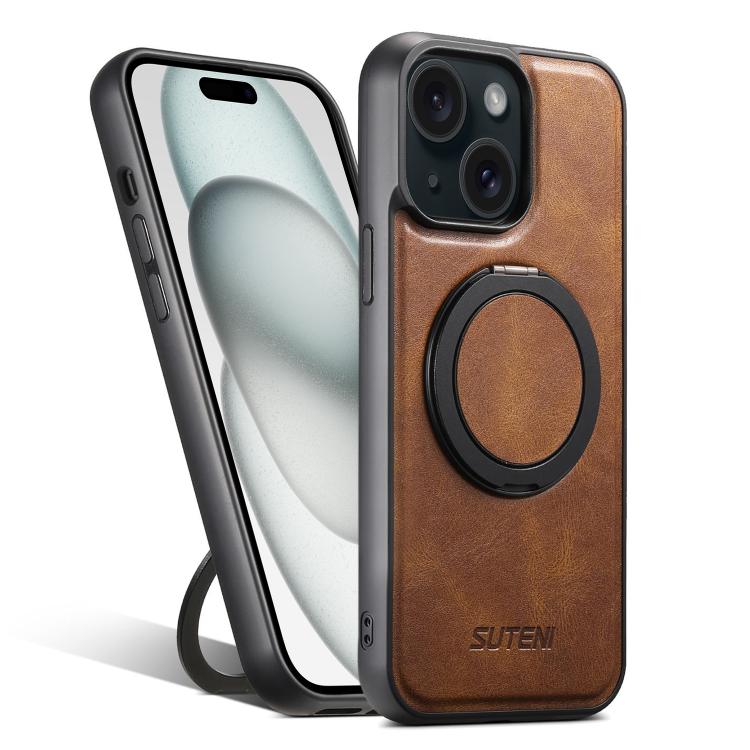 Suteni G3 Oil Wax 360 Rotation Holder MagSafe Back Phone Case, For iPhone 16 Pro Max, For iPhone 16 Pro, For iPhone 16 Plus, For iPhone 16, For iPhone 15 Pro Max, For iPhone 15 Pro, For iPhone 15 Plus, For iPhone 15 Apple Accessories engsut5122 iPhone 16 Pro Max - Suteni - Mobile Lens - Mobile Camera Lens - Cellphone Accessories - Phone Lens - Smartphone Lens