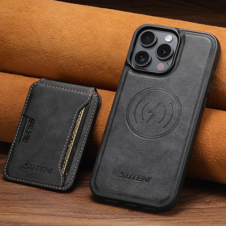 Suteni M3 Card Bag MagSafe Cowhide Texture Leather Phone Case Apple Accessories engsut5731 iPhone 13 Pro Max Cases More iPhone Cases Suteni - Suteni - Mobile Lens - Mobile Camera Lens - Cellphone Accessories - Phone Lens - Smartphone Lens