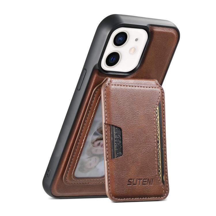 Suteni M3 Card Bag MagSafe Cowhide Texture Leather Phone Case Apple Accessories engsut5731 iPhone 13 Pro Max Cases More iPhone Cases Suteni - Suteni - Mobile Lens - Mobile Camera Lens - Cellphone Accessories - Phone Lens - Smartphone Lens