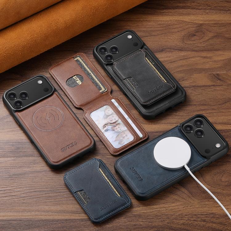 Suteni M3 Card Bag MagSafe Cowhide Texture Leather Phone Case Apple Accessories engsut5731 iPhone 13 Pro Max Cases More iPhone Cases Suteni - Suteni - Mobile Lens - Mobile Camera Lens - Cellphone Accessories - Phone Lens - Smartphone Lens