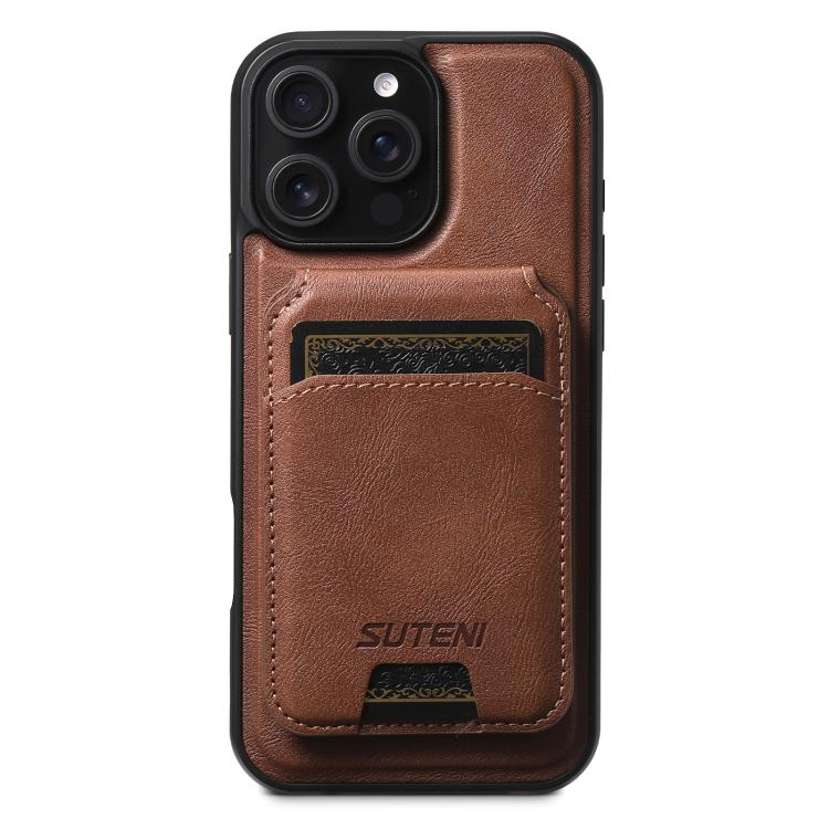 Suteni M5 Magnetic Card Bag MagSafe Leather Phone Case Apple Accessories engsut5789 iPhone 13 Pro Max Cases More iPhone Cases Suteni - Suteni - Mobile Lens - Mobile Camera Lens - Cellphone Accessories - Phone Lens - Smartphone Lens