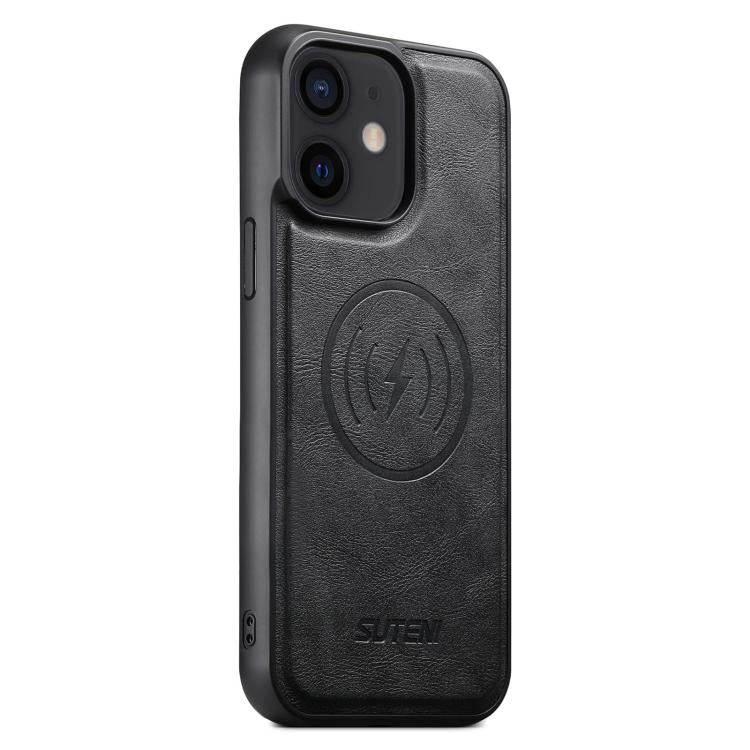 Suteni G5 Cowhide Leather MagSafe Magnetic Phone Case, For iPhone 14 Plus, For iPhone 14, For iPhone 14 Pro, For iPhone 14 Pro Max, For iPhone 13 Pro Max, For iPhone 13 Pro, For iPhone 13, For iPhone 12 Apple Accessories engsut5175 iPhone 14 Plus - Suteni - Mobile Lens - Mobile Camera Lens - Cellphone Accessories - Phone Lens - Smartphone Lens