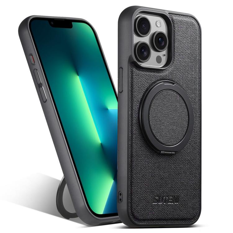 Suteni G3 360 Rotation Holder MagSafe Denim Leather Back Phone Case, For iPhone 14 Plus, For iPhone 14, For iPhone 14 Pro, For iPhone 14 Pro Max, For iPhone 13 Pro Max, For iPhone 13 Pro, For iPhone 13, For iPhone 12 Apple Accessories engsut5304 iPhone 14 Plus - Suteni - Mobile Lens - Mobile Camera Lens - Cellphone Accessories - Phone Lens - Smartphone Lens