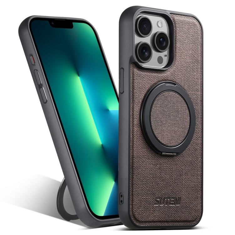 Suteni G3 360 Rotation Holder MagSafe Denim Leather Back Phone Case, For iPhone 14 Plus, For iPhone 14, For iPhone 14 Pro, For iPhone 14 Pro Max, For iPhone 13 Pro Max, For iPhone 13 Pro, For iPhone 13, For iPhone 12 Apple Accessories engsut5304 iPhone 14 Plus - Suteni - Mobile Lens - Mobile Camera Lens - Cellphone Accessories - Phone Lens - Smartphone Lens