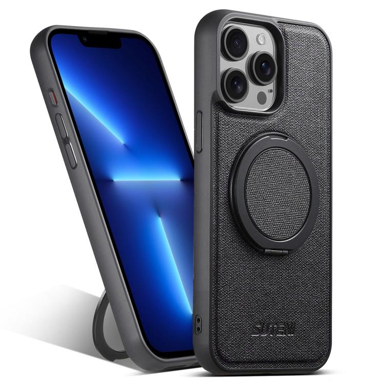 Suteni G3 360 Rotation Holder MagSafe Denim Leather Back Phone Case, For iPhone 14 Plus, For iPhone 14, For iPhone 14 Pro, For iPhone 14 Pro Max, For iPhone 13 Pro Max, For iPhone 13 Pro, For iPhone 13, For iPhone 12 Apple Accessories engsut5304 iPhone 14 Plus - Suteni - Mobile Lens - Mobile Camera Lens - Cellphone Accessories - Phone Lens - Smartphone Lens
