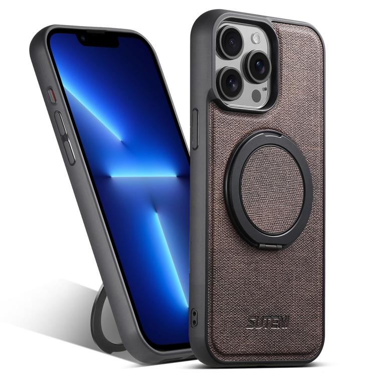 Suteni G3 360 Rotation Holder MagSafe Denim Leather Back Phone Case, For iPhone 14 Plus, For iPhone 14, For iPhone 14 Pro, For iPhone 14 Pro Max, For iPhone 13 Pro Max, For iPhone 13 Pro, For iPhone 13, For iPhone 12 Apple Accessories engsut5304 iPhone 14 Plus - Suteni - Mobile Lens - Mobile Camera Lens - Cellphone Accessories - Phone Lens - Smartphone Lens
