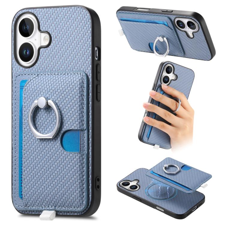 Carbon Fiber Ring Side Insert Card Bag MagSafe Phone Case, For iPhone 16, For iPhone 15 Pro Max, For iPhone 15 Pro, For iPhone 15 Plus Apple Accessories engcar5343 iPhone 16 - APEXEL INDIA - Mobile Lens - Mobile Camera Lens - Cellphone Accessories - Phone Lens - Smartphone Lens