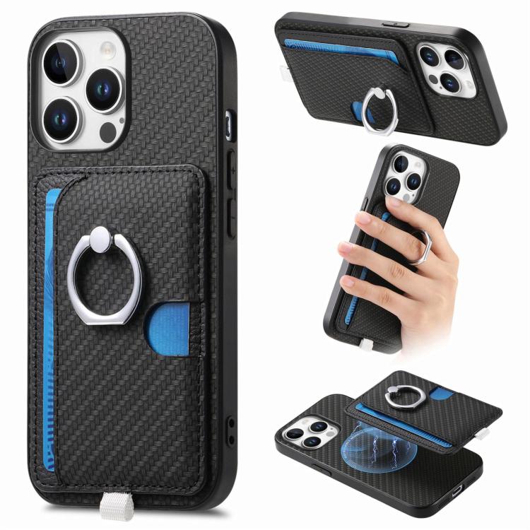Carbon Fiber Ring Side Insert Card Bag MagSafe Phone Case, For iPhone 15, For iPhone 14 Plus, For iPhone 14, For iPhone 14 Pro Apple Accessories engcar5344 iPhone 15 - APEXEL INDIA - Mobile Lens - Mobile Camera Lens - Cellphone Accessories - Phone Lens - Smartphone Lens
