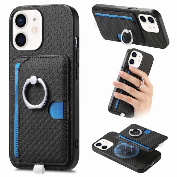 Carbon Fiber Ring Side Insert Card Bag MagSafe Phone Case, For iPhone 11, For iPhone 11 Pro, For iPhone XR, For iPhone XS Max Apple Accessories engcar5299 More iPhone Cases - APEXEL INDIA - Mobile Lens - Mobile Camera Lens - Cellphone Accessories - Phone Lens - Smartphone Lens