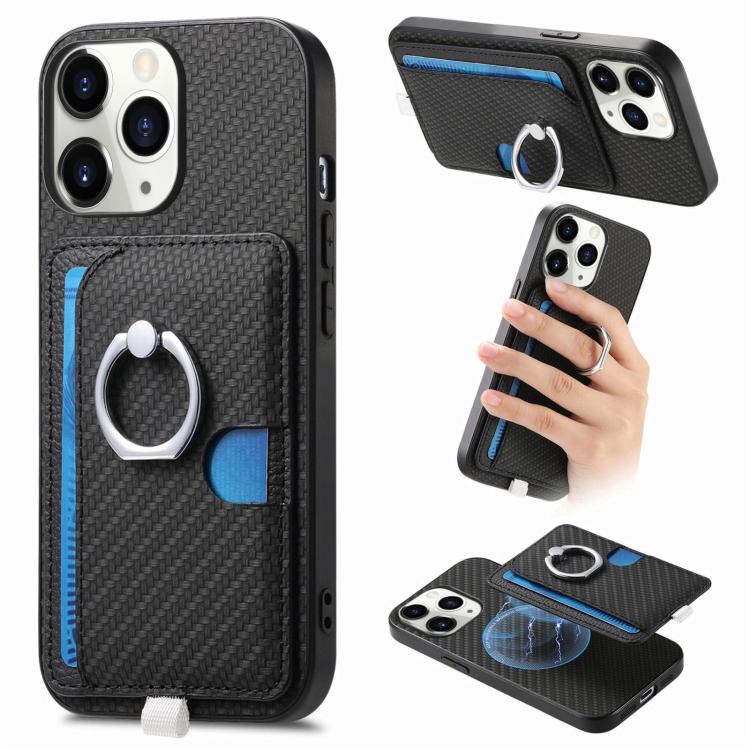 Carbon Fiber Ring Side Insert Card Bag MagSafe Phone Case, For iPhone 11, For iPhone 11 Pro, For iPhone XR, For iPhone XS Max Apple Accessories engcar5299 More iPhone Cases - APEXEL INDIA - Mobile Lens - Mobile Camera Lens - Cellphone Accessories - Phone Lens - Smartphone Lens