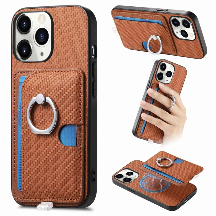 Carbon Fiber Ring Side Insert Card Bag MagSafe Phone Case, For iPhone 11, For iPhone 11 Pro, For iPhone XR, For iPhone XS Max Apple Accessories engcar5299 More iPhone Cases - APEXEL INDIA - Mobile Lens - Mobile Camera Lens - Cellphone Accessories - Phone Lens - Smartphone Lens