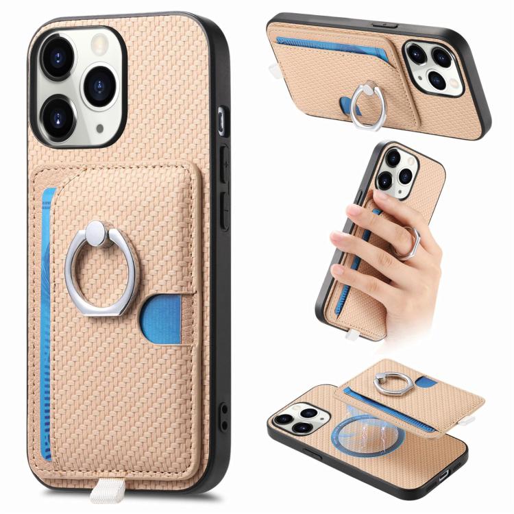 Carbon Fiber Ring Side Insert Card Bag MagSafe Phone Case, For iPhone 11, For iPhone 11 Pro, For iPhone XR, For iPhone XS Max Apple Accessories engcar5299 More iPhone Cases - APEXEL INDIA - Mobile Lens - Mobile Camera Lens - Cellphone Accessories - Phone Lens - Smartphone Lens
