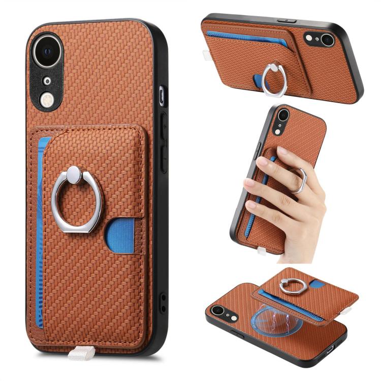 Carbon Fiber Ring Side Insert Card Bag MagSafe Phone Case, For iPhone 11, For iPhone 11 Pro, For iPhone XR, For iPhone XS Max Apple Accessories engcar5299 More iPhone Cases - APEXEL INDIA - Mobile Lens - Mobile Camera Lens - Cellphone Accessories - Phone Lens - Smartphone Lens