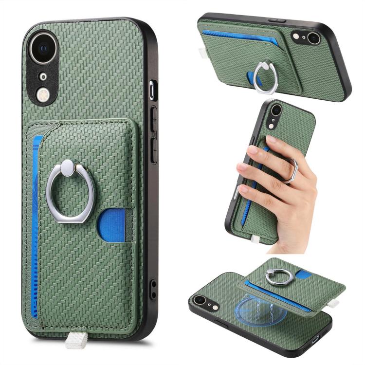 Carbon Fiber Ring Side Insert Card Bag MagSafe Phone Case, For iPhone 11, For iPhone 11 Pro, For iPhone XR, For iPhone XS Max Apple Accessories engcar5299 More iPhone Cases - APEXEL INDIA - Mobile Lens - Mobile Camera Lens - Cellphone Accessories - Phone Lens - Smartphone Lens