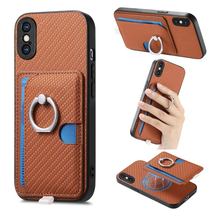 Carbon Fiber Ring Side Insert Card Bag MagSafe Phone Case, For iPhone 11, For iPhone 11 Pro, For iPhone XR, For iPhone XS Max Apple Accessories engcar5299 More iPhone Cases - APEXEL INDIA - Mobile Lens - Mobile Camera Lens - Cellphone Accessories - Phone Lens - Smartphone Lens