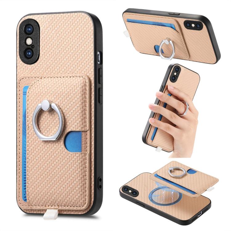 Carbon Fiber Ring Side Insert Card Bag MagSafe Phone Case, For iPhone 11, For iPhone 11 Pro, For iPhone XR, For iPhone XS Max Apple Accessories engcar5299 More iPhone Cases - APEXEL INDIA - Mobile Lens - Mobile Camera Lens - Cellphone Accessories - Phone Lens - Smartphone Lens