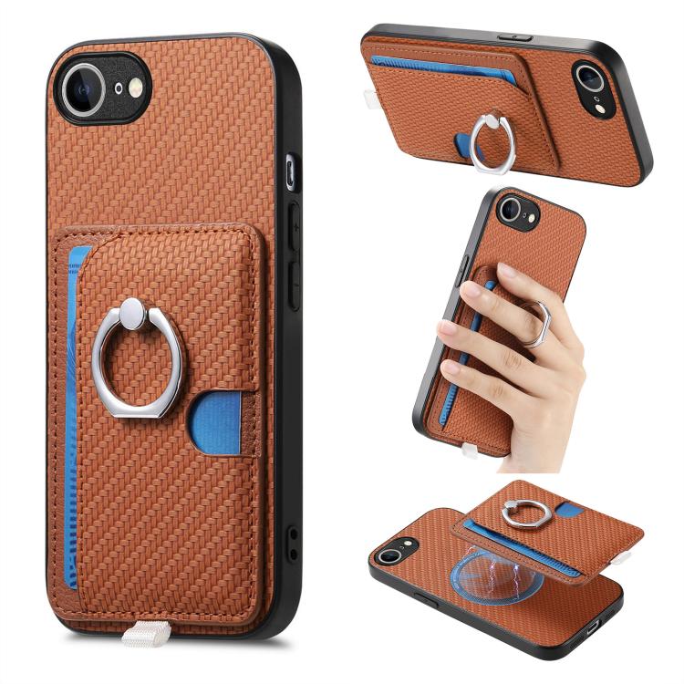 Carbon Fiber Ring Side Insert Card Bag MagSafe Phone Case Apple Accessories engcar5910 More iPhone Cases - APEXEL INDIA - Mobile Lens - Mobile Camera Lens - Cellphone Accessories - Phone Lens - Smartphone Lens