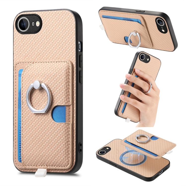 Carbon Fiber Ring Side Insert Card Bag MagSafe Phone Case Apple Accessories engcar5910 More iPhone Cases - APEXEL INDIA - Mobile Lens - Mobile Camera Lens - Cellphone Accessories - Phone Lens - Smartphone Lens