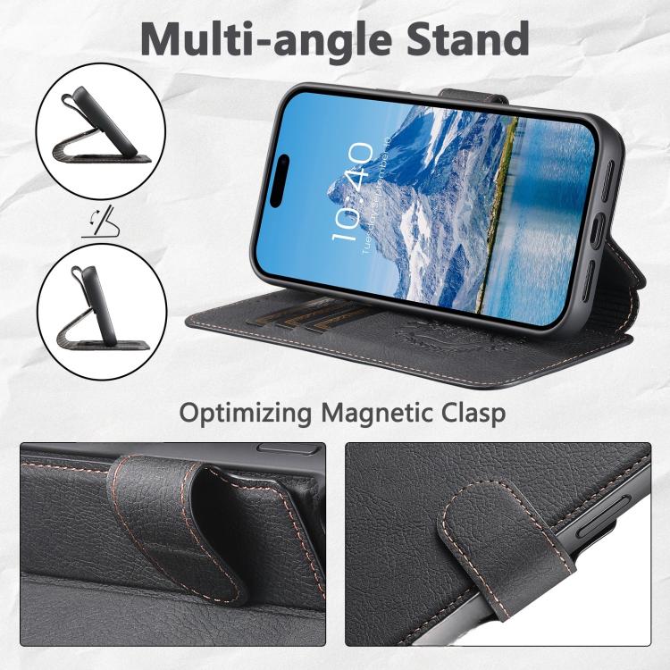 Suteni Q05 2-in-1 Multi-function MagSafe Wallet Litchi Leather Phone Case, For iPhone 13 Pro Max, For iPhone 13 Pro, For iPhone 13 Apple Accessories engsut5560 More iPhone Cases - Suteni - Mobile Lens - Mobile Camera Lens - Cellphone Accessories - Phone Lens - Smartphone Lens