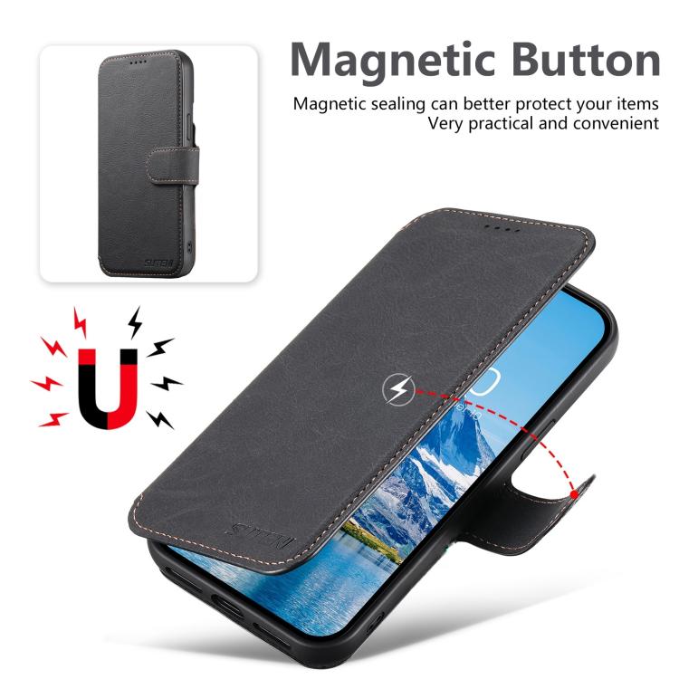 Suteni Q05 2-in-1 Multi-function MagSafe Wallet Litchi Leather Phone Case, For iPhone 13 Pro Max, For iPhone 13 Pro, For iPhone 13 Apple Accessories engsut5560 More iPhone Cases - Suteni - Mobile Lens - Mobile Camera Lens - Cellphone Accessories - Phone Lens - Smartphone Lens