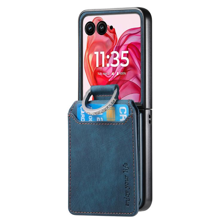 Retro Leather Ring Vertical Flip Wallet Phone Case, For Motorola Razr 60 Ultra, For Motorola Razr 60, For Motorola Moto Razr 50 Ultra, For Motorola Moto Razr 50 engret6096 Mobile Accessories Motorola Motorola Cases - APEXEL INDIA - Mobile Lens - Mobile Camera Lens - Cellphone Accessories - Phone Lens - Smartphone Lens