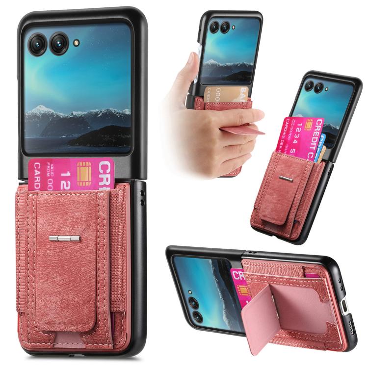 Retro Leather Fold Stand Elastic Card Bag Phone Case, For Motorola Moto Razr 40, For Motorola Moto Razr 40 Ultra engret6099 Mobile Accessories Motorola Motorola Cases - APEXEL INDIA - Mobile Lens - Mobile Camera Lens - Cellphone Accessories - Phone Lens - Smartphone Lens