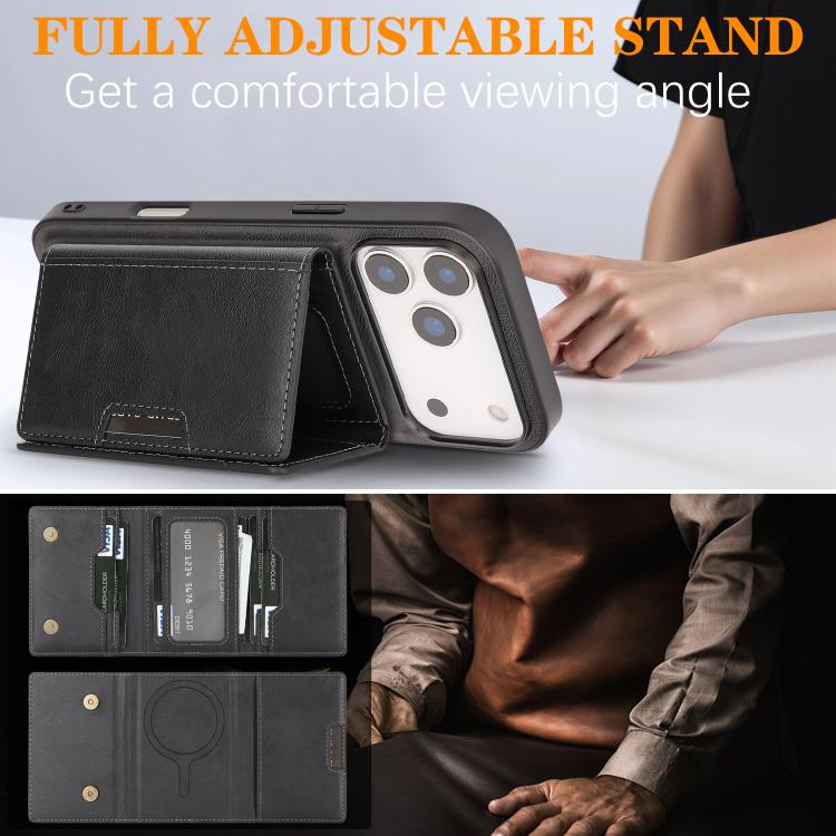 Kalebol Strong Magnetic MagSafe Tri-Fold Wallet Leather Phone Case Apple Accessories engkal5750 iPhone 17 Pro Max iPhone 17 Pro Max Cases Kalebol - Kalebol - Mobile Lens - Mobile Camera Lens - Cellphone Accessories - Phone Lens - Smartphone Lens