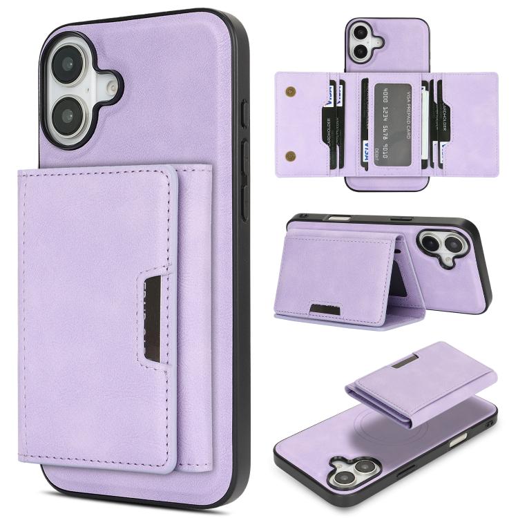 Kalebol Strong Magnetic MagSafe Tri-Fold Wallet Leather Phone Case Apple Accessories engkal5750 iPhone 17 Pro Max iPhone 17 Pro Max Cases Kalebol - Kalebol - Mobile Lens - Mobile Camera Lens - Cellphone Accessories - Phone Lens - Smartphone Lens