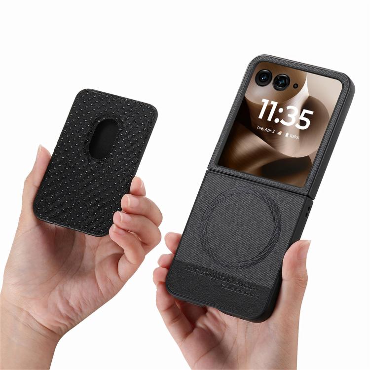 Twill Fabric Card Bag Ring Magnetic Back Phone Case, For Motorola Moto Razr 60 Ultra, For Motorola Moto Razr 50 Ultra, For Motorola Moto Razr 40 engtwi6100 Mobile Accessories Motorola Motorola Cases - APEXEL INDIA - Mobile Lens - Mobile Camera Lens - Cellphone Accessories - Phone Lens - Smartphone Lens