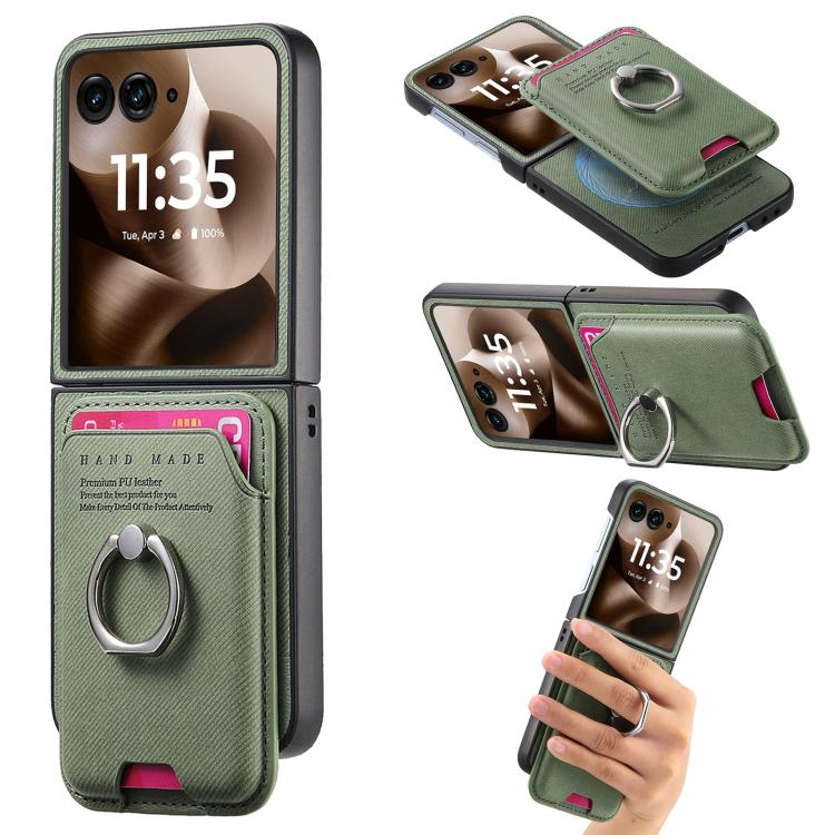 Twill Fabric Card Bag Ring Magnetic Back Phone Case, For Motorola Moto Razr 60 Ultra, For Motorola Moto Razr 50 Ultra, For Motorola Moto Razr 40 engtwi6100 Mobile Accessories Motorola Motorola Cases - APEXEL INDIA - Mobile Lens - Mobile Camera Lens - Cellphone Accessories - Phone Lens - Smartphone Lens