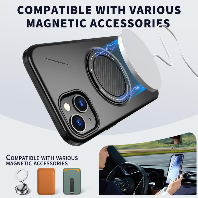 Kalebol Magnetic MagSafe Rotation Holder PC Phone Case, For iPhone 13