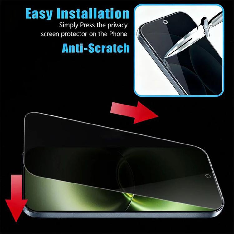 10pcs Kalebol High-Aluminum Screen-Printed Full-Coverage Black-Border Privacy Tempered Glass Film, For vivo S60 5G, For vivo X300 FE 5G Russia, For vivo iQOO 15T 5G, For vivo X300 Ultra, For vivo X300 Pro, For vivo X300