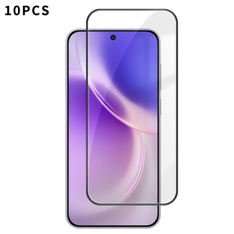 10pcs Kalebol High-Aluminum Screen-Printed Full-Coverage Anti-Fingerprint Black-Bordered HD Tempered Glass Film, For vivo S60 5G, For vivo X300 FE 5G Russia, For vivo iQOO 15T 5G, For vivo X300 Ultra, For vivo X300 Pro, For vivo X300