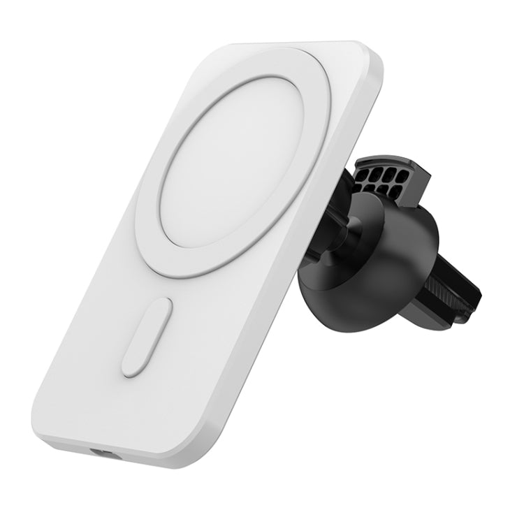N16 10W Car Air Outlet + Suction Cup Magsafe Magnetic Wireless Charger Mobile Phone Holder For IPhone 12 Series engn165769 In Car Interior Accessories Wireless Charger Holders - APEXEL INDIA - Mobile Lens - Mobile Camera Lens - Cellphone Accessories - Phone Lens - Smartphone Lens