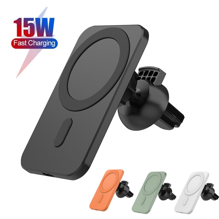N16 10W Car Air Outlet + Suction Cup Magsafe Magnetic Wireless Charger Mobile Phone Holder For IPhone 12 Series engn165769 In Car Interior Accessories Wireless Charger Holders - APEXEL INDIA - Mobile Lens - Mobile Camera Lens - Cellphone Accessories - Phone Lens - Smartphone Lens