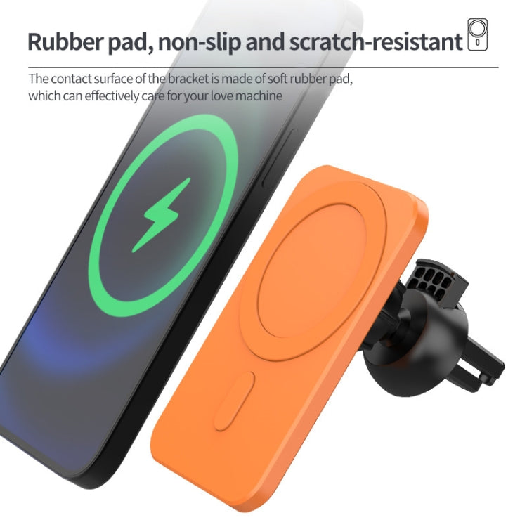 N16 10W Car Air Outlet + Suction Cup Magsafe Magnetic Wireless Charger Mobile Phone Holder For IPhone 12 Series engn165769 In Car Interior Accessories Wireless Charger Holders - APEXEL INDIA - Mobile Lens - Mobile Camera Lens - Cellphone Accessories - Phone Lens - Smartphone Lens