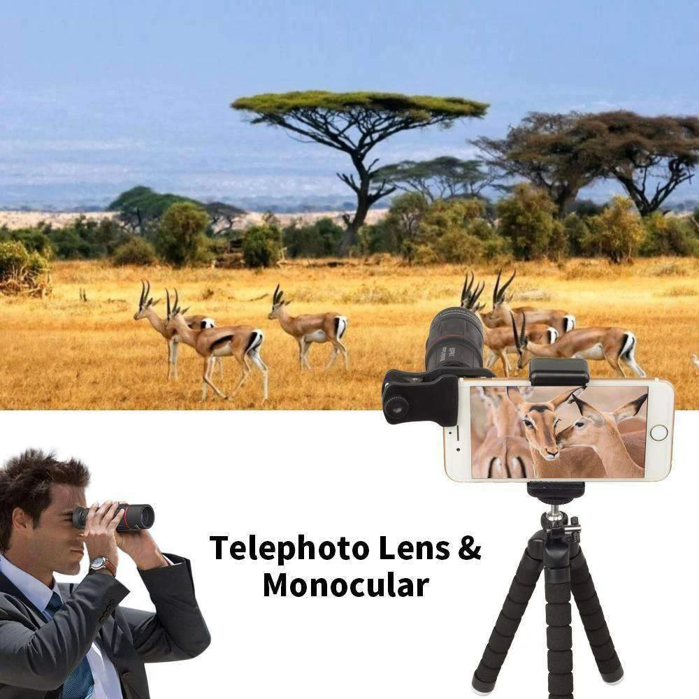 Apexel 18x Super Zoom Mobile Smartphone Lens + Macro + Wide Angle + Fisheye Lens Combo engape19 Zoom - APEXEL INDIA - Mobile Lens - Mobile Camera Lens - Cellphone Accessories - Phone Lens - Smartphone Lens