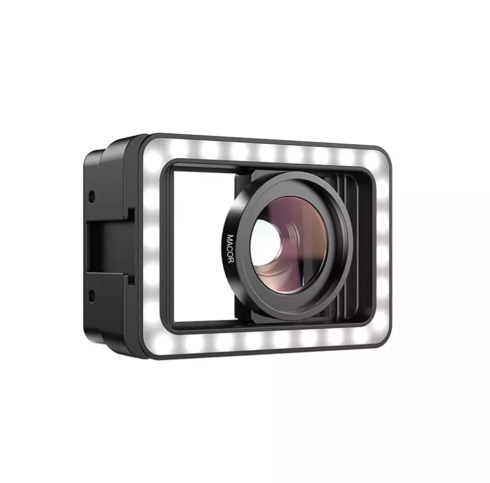 [New] APEXEL Upgraded 15x Mobile Macro Lens With LED Fill Light Universal Mobile Holder Macro - APEXEL INDIA - Mobile Lens - Mobile Camera Lens - Cellphone Accessories - Phone Lens - Smartphone Lens