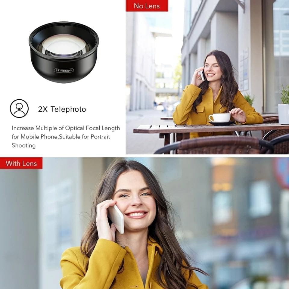 APEXEL 2X 60mm HD Portrait Pro Telephoto Mobile Phone Lens engpre17 Zoom - APEXEL INDIA - Mobile Lens - Mobile Camera Lens - Cellphone Accessories - Phone Lens - Smartphone Lens