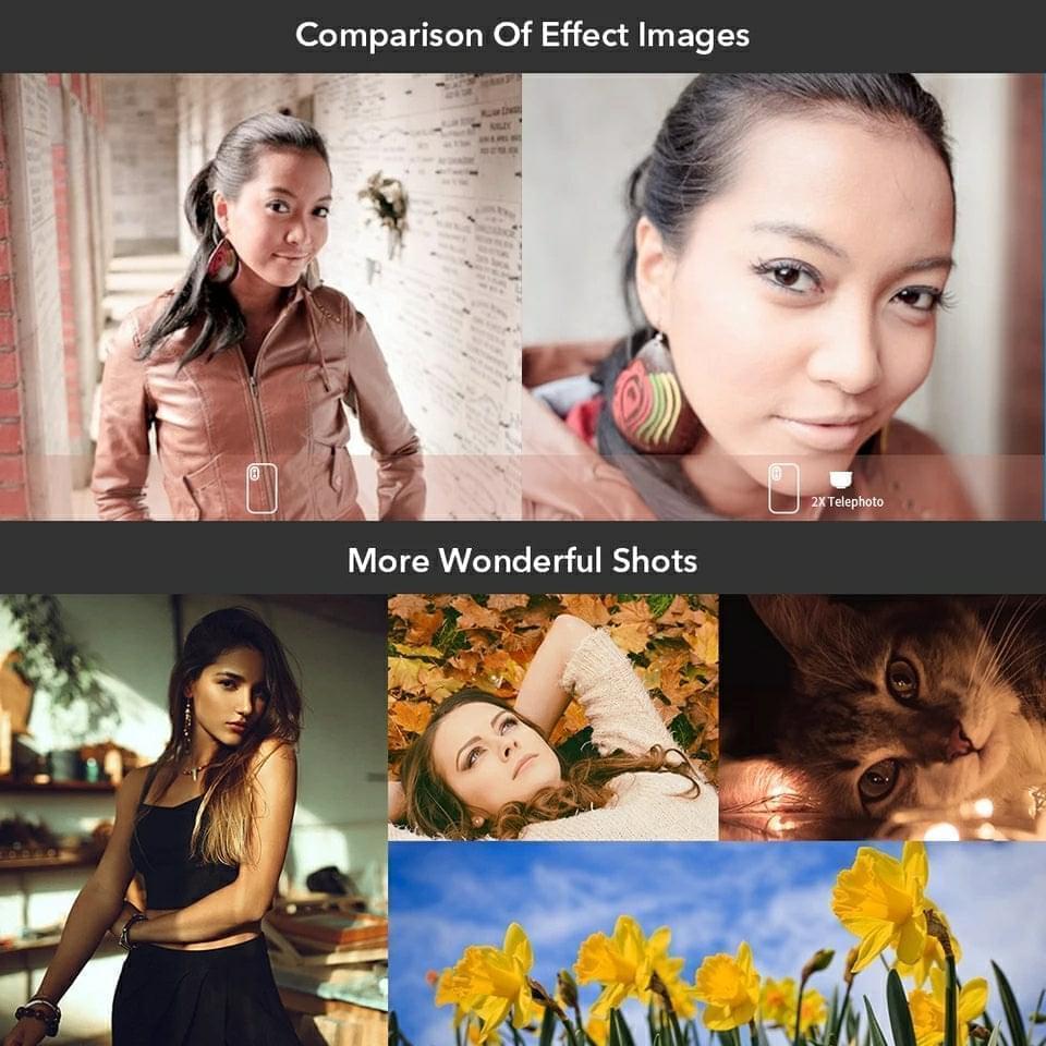 APEXEL 2X 60mm HD Portrait Pro Telephoto Mobile Phone Lens engpre17 Zoom - APEXEL INDIA - Mobile Lens - Mobile Camera Lens - Cellphone Accessories - Phone Lens - Smartphone Lens