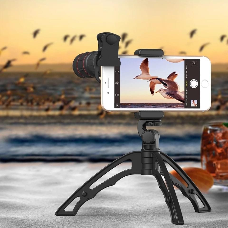 Apexel Desk Tripod for Mobile Phone For Vlogging Others - APEXEL INDIA - Mobile Lens - Mobile Camera Lens - Cellphone Accessories - Phone Lens - Smartphone Lens