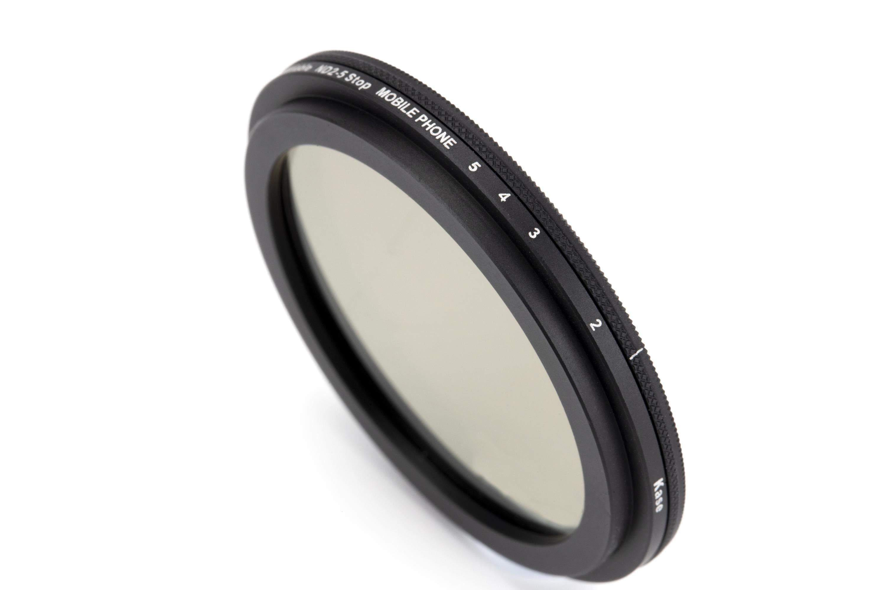 Kase Variable ND 2-5 and 6-9 Stop Dark ND Filter for Mobile Phone Best Lenses engkas46 engkas6 Filters Kase Pro Lens - Kase - Mobile Lens - Mobile Camera Lens - Cellphone Accessories - Phone Lens - Smartphone Lens