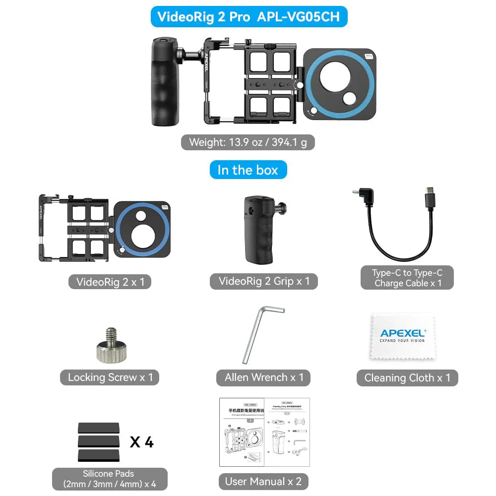 [New] Apexel VideoRig 2 Pro Mobile Video Kit Cage for Mobile Phone Accessories Others - APEXEL INDIA - Mobile Lens - Mobile Camera Lens - Cellphone Accessories - Phone Lens - Smartphone Lens