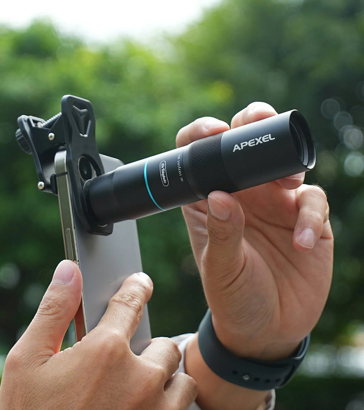 [Preorder] [New] Apexel TeleMacro Pro 10X 2-in-1 Telephoto &amp; Macro Lens for Mobile Phone [2026] engnew6105 Macro Zoom - APEXEL INDIA - Mobile Lens - Mobile Camera Lens - Cellphone Accessories - Phone Lens - Smartphone Lens