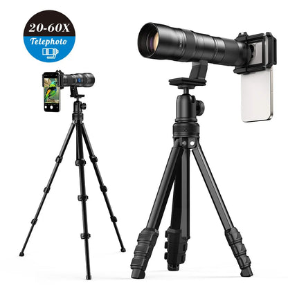 [New] Apexel 20x-60x Zoom in Zoom Out Mobile Phone Lens - Telecular 3 Best Lenses Zoom - APEXEL INDIA - Mobile Lens - Mobile Camera Lens - Cellphone Accessories - Phone Lens - Smartphone Lens