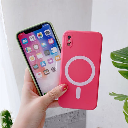 Liquid Silicone Full Coverage Shockproof Magsafe Case, For iPhone X / XS, For iPhone XR, For iPhone XS Max Apple Accessories engliq3965 More iPhone Cases - APEXEL INDIA - Mobile Lens - Mobile Camera Lens - Cellphone Accessories - Phone Lens - Smartphone Lens