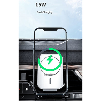 adj-987 15W Magsafe Magnetic Car Air Outlet Wireless Charger for iPhone 12 Series, with LED Indicator engadj5770 In Car Interior Accessories Wireless Charger Holders - APEXEL INDIA - Mobile Lens - Mobile Camera Lens - Cellphone Accessories - Phone Lens - Smartphone Lens