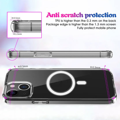 Magsafe Case Simple Magnetic Ring All-inclusive Clear Crystal Acrylic PC +TPU Shockproof Case, For iPhone 13 mini, For iPhone 13, For iPhone 13 Pro, For iPhone 13 Pro Max Apple Accessories engmag3969 More iPhone Cases - APEXEL INDIA - Mobile Lens - Mobile Camera Lens - Cellphone Accessories - Phone Lens - Smartphone Lens