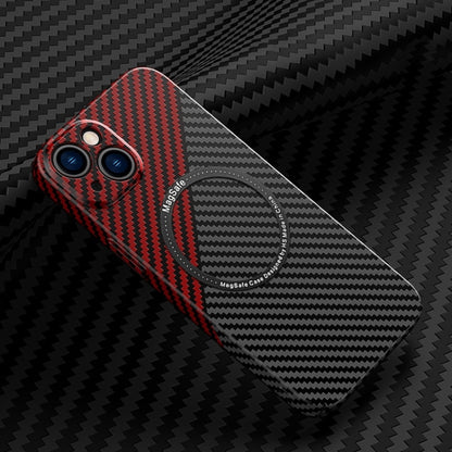 Carbon Fiber Texture MagSafe Magnetic Phone Case, For iPhone 14, For iPhone 14 Plus, For iPhone 14 Pro Apple Accessories engcar4038 iPhone 14 Plus - APEXEL INDIA - Mobile Lens - Mobile Camera Lens - Cellphone Accessories - Phone Lens - Smartphone Lens